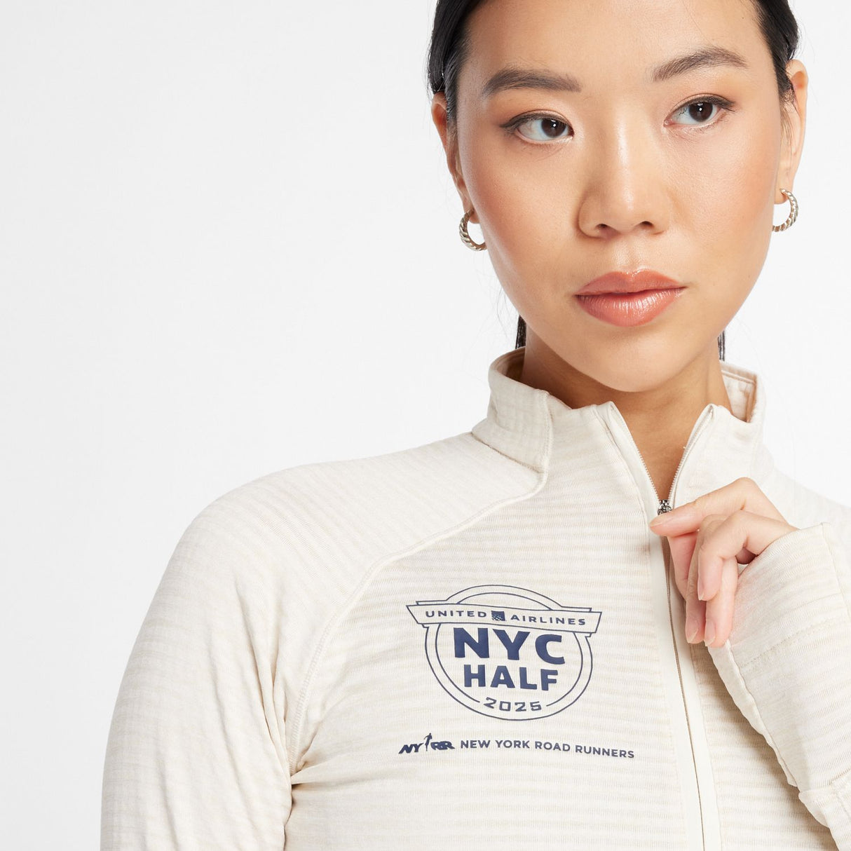 New Balance Women's United Airlines Half Heat Grid Half Zip-6