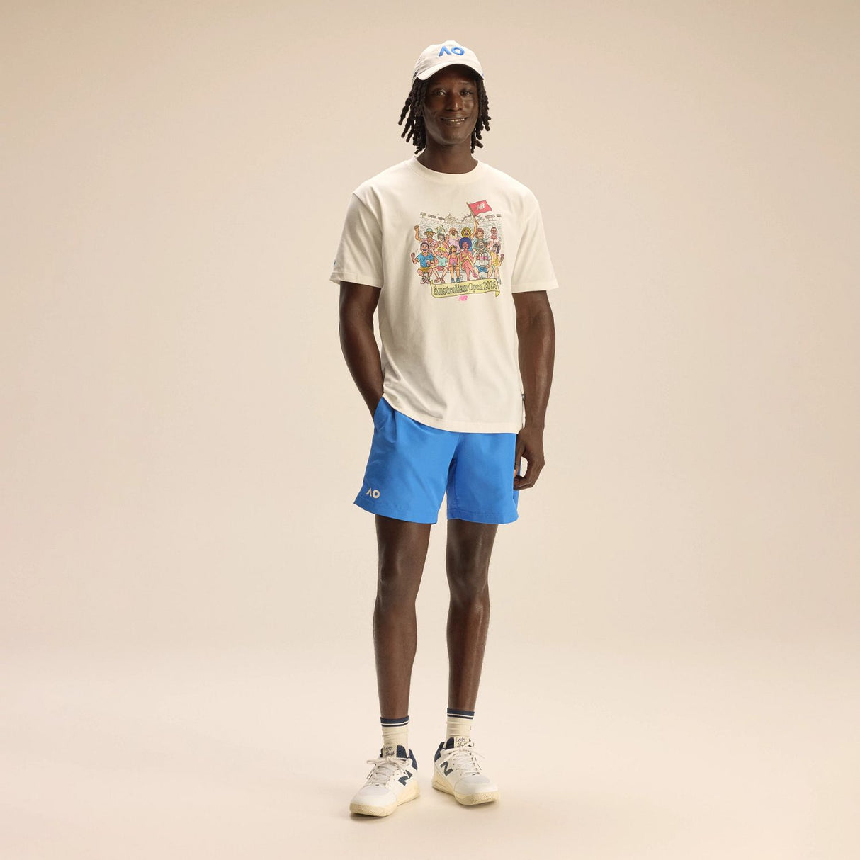 New Balance Men's Australian Open Crowded Graphic T-Shirt-2