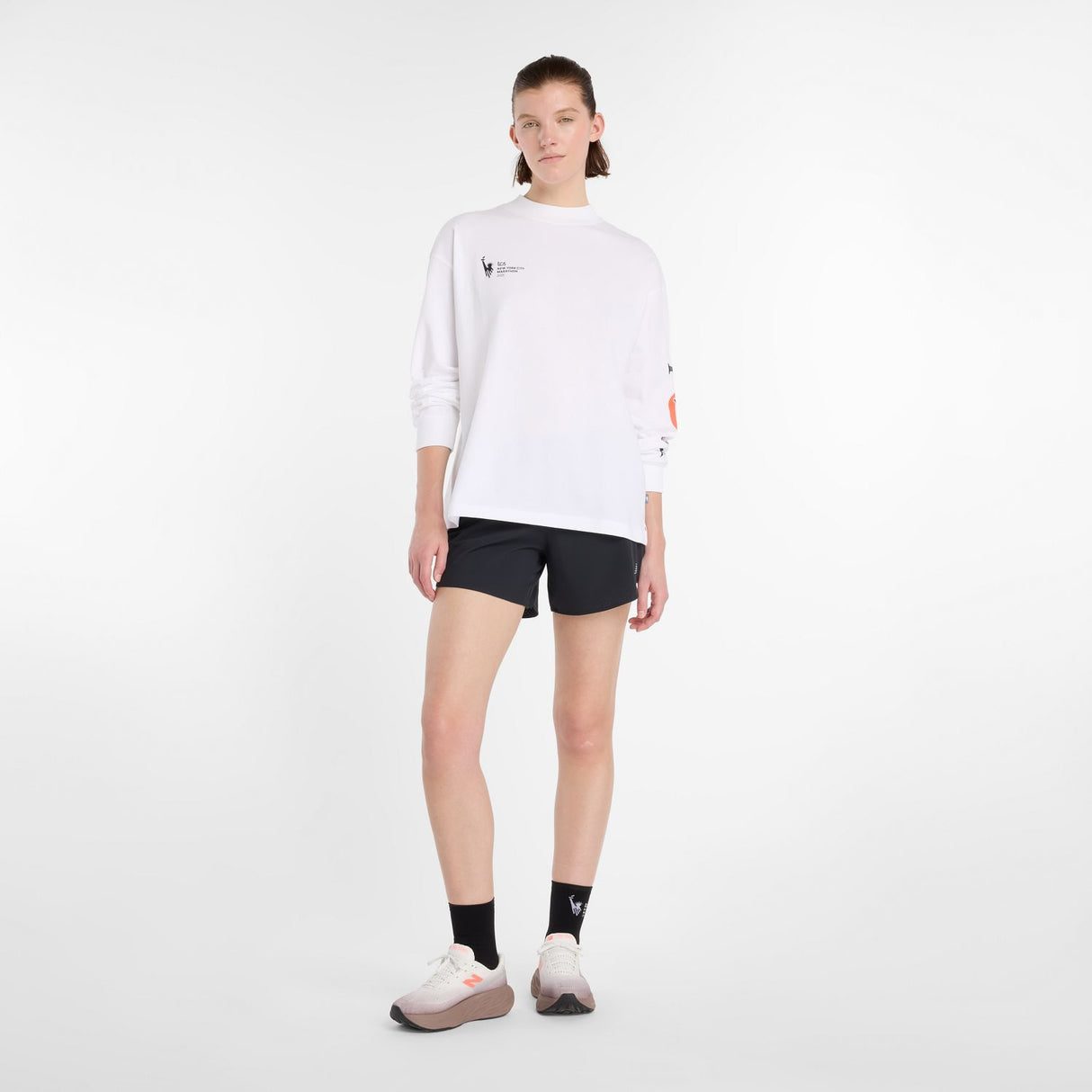 New Balance Women's NYC Marathon Relaxed Jersey Long Sleeve-1