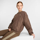 New Balance Women's Quilted Woven Crew-2