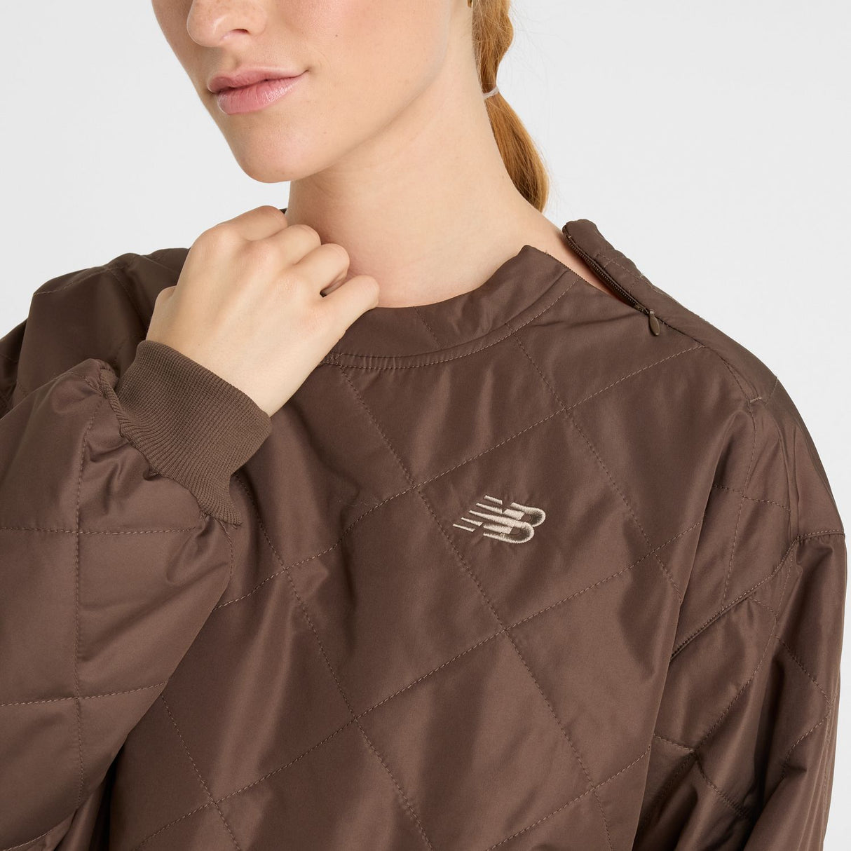New Balance Women's Quilted Woven Crew-6