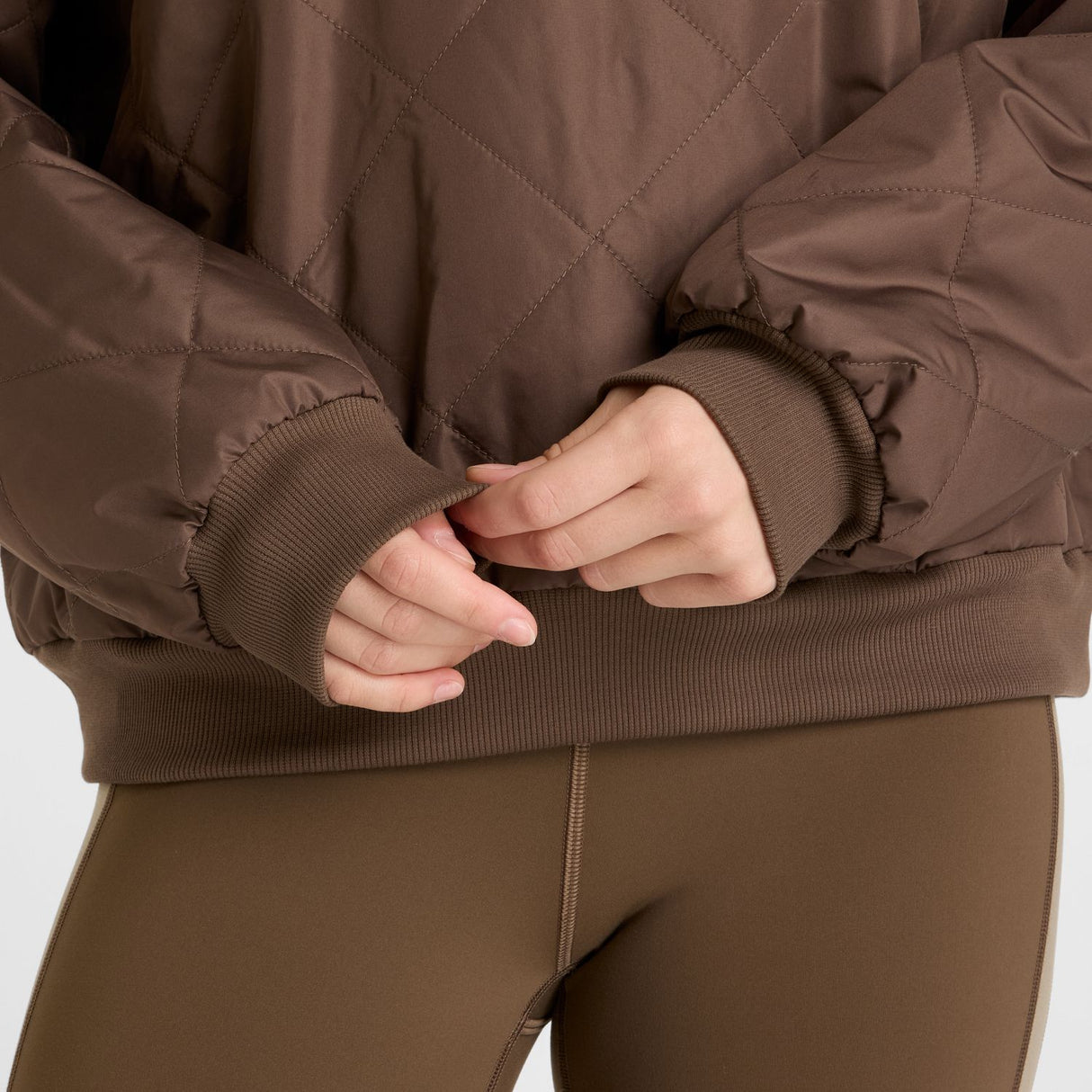 New Balance Women's Quilted Woven Crew-7