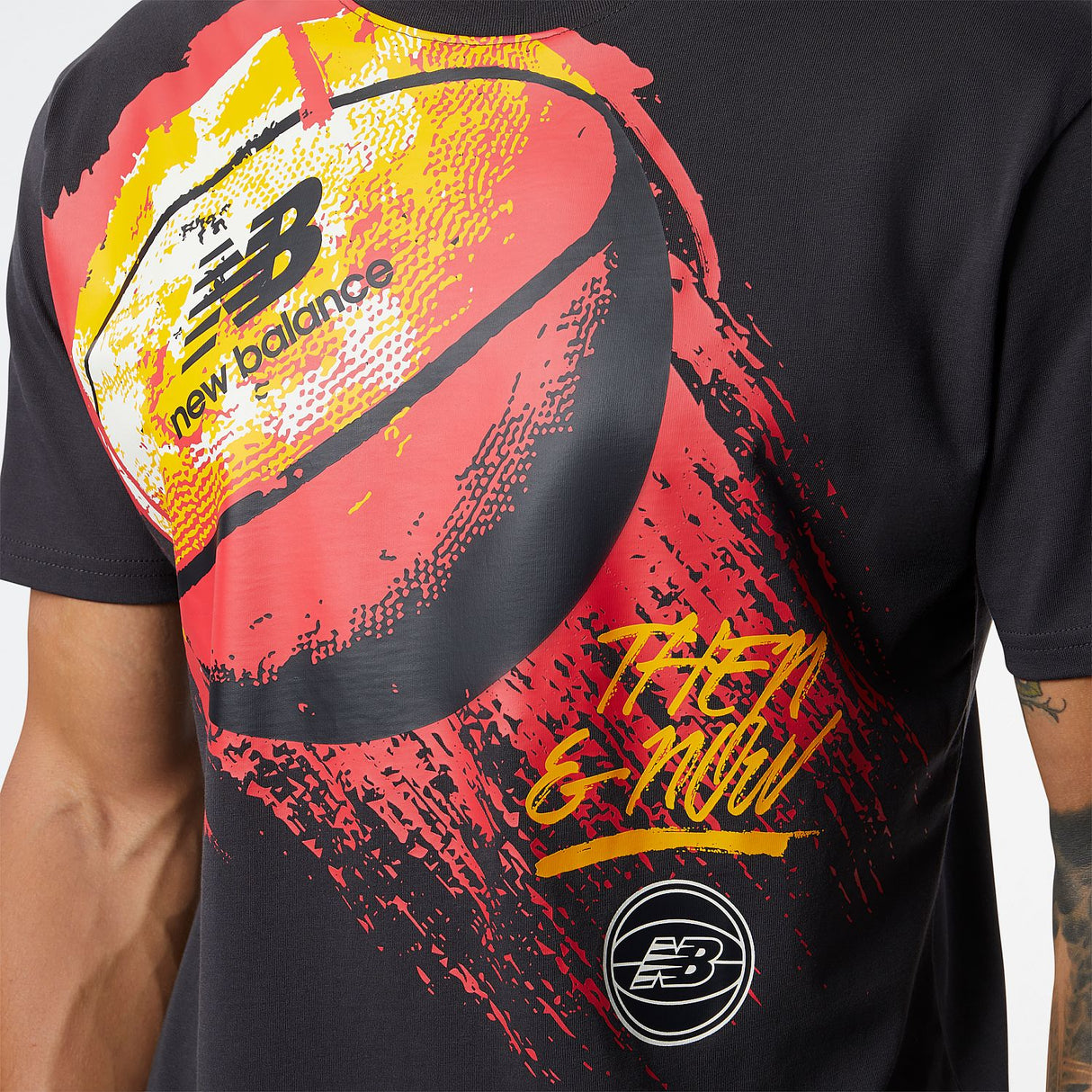 New Balance Men's Hoops Merged Era's On Fire Tee-4