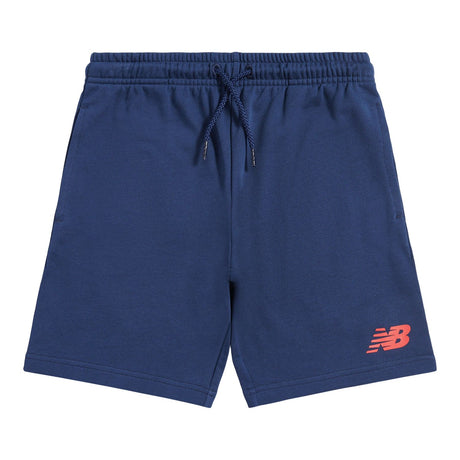 New Balance Boys' French Terry Stacked Logo Shorts-1
