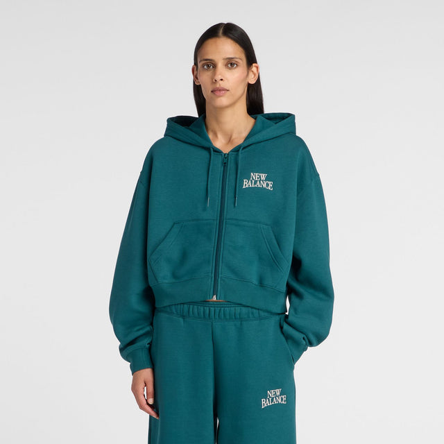 New Balance Women's Trackside Fleece Full Zip-2