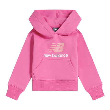 New Balance Girls' BB Stacked Logo Hoodie-1
