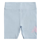 New Balance Girls' Stacked Logo Cycle Shorts-1