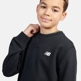 New Balance Boys' French Terry Small Logo Crew-8