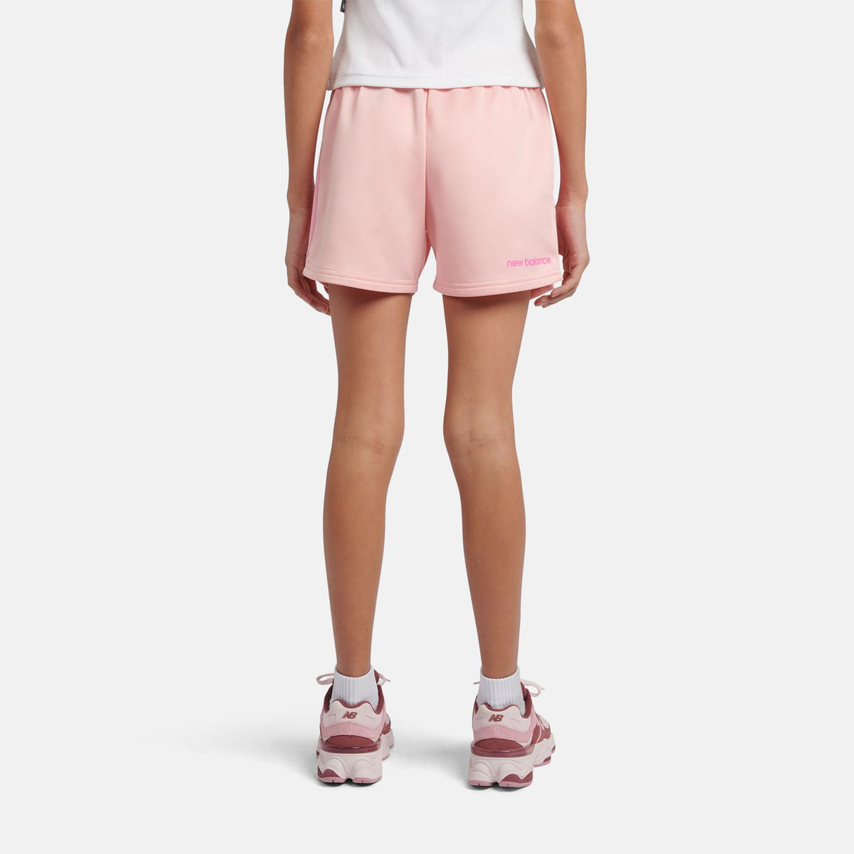 New Balance Girls' Linear Team Shorts-8