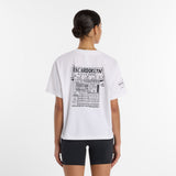 New Balance Women's RBC Brooklyn Half Graphic T-Shirt - Newspaper-3