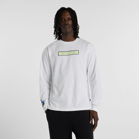 New Balance Men's United Airlines NYC Half Cotton Long Sleeve-1