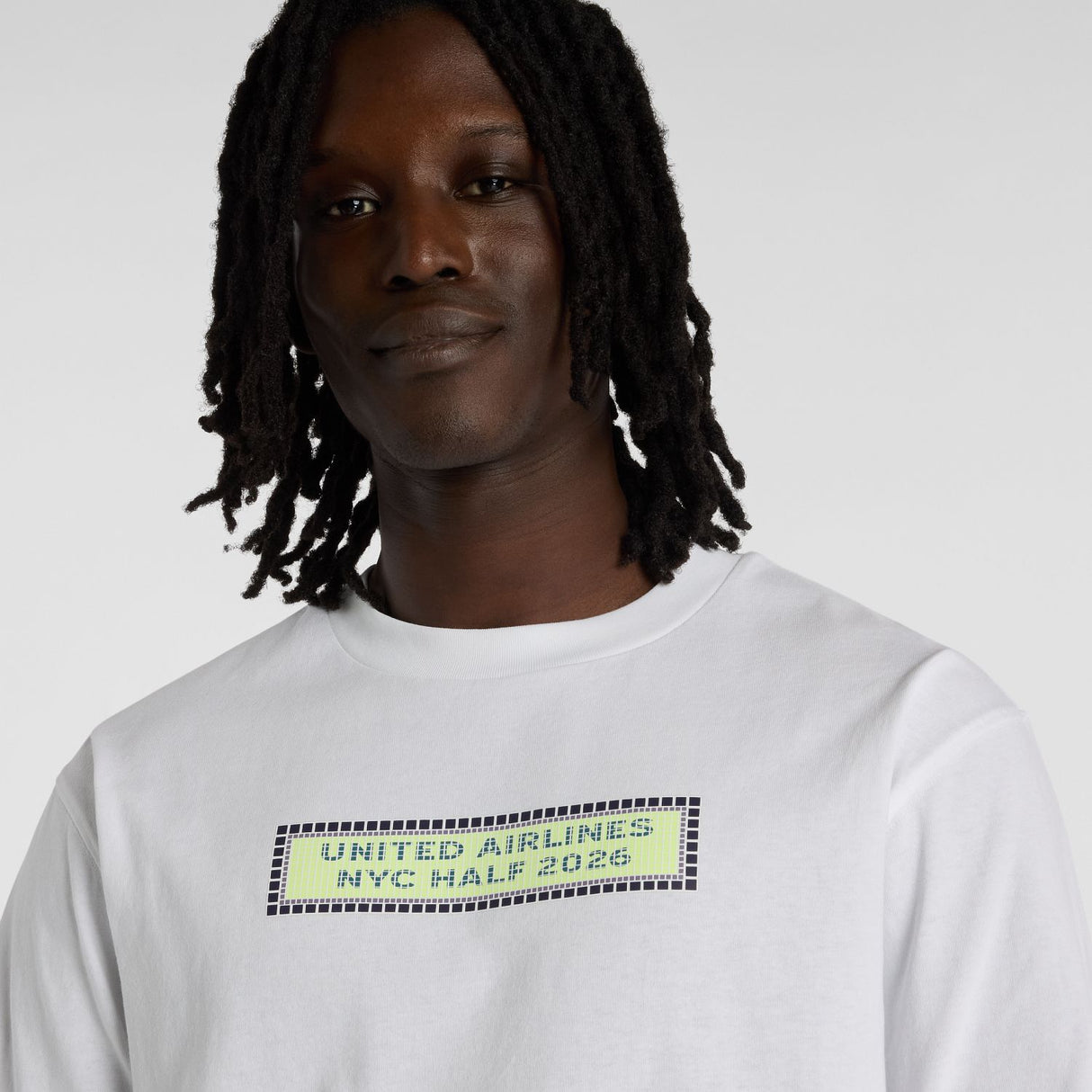 New Balance Men's United Airlines NYC Half Cotton Long Sleeve-4