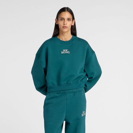 New Balance Women's Trackside Fleece Crew-2