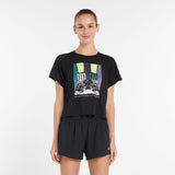 New Balance Women's United Airlines NYC Half Drapey Jersey T-Shirt-1