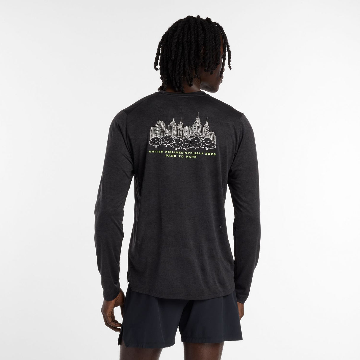 New Balance Men's United Airlines NYC Half Graphic RC Essential Long-4