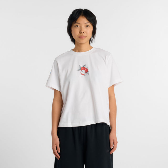 New Balance Women's United Airlines NYC Half Graphic T-Shirt - Apple-1