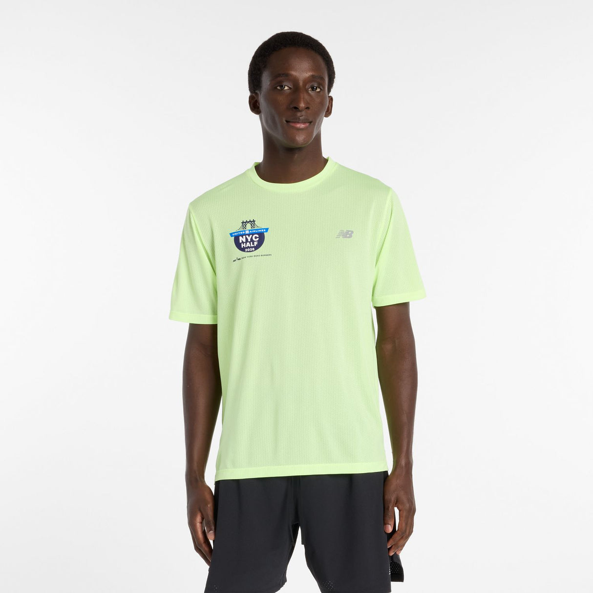 New Balance Men's United Airlines NYC Half RC Essential T-Shirt-2