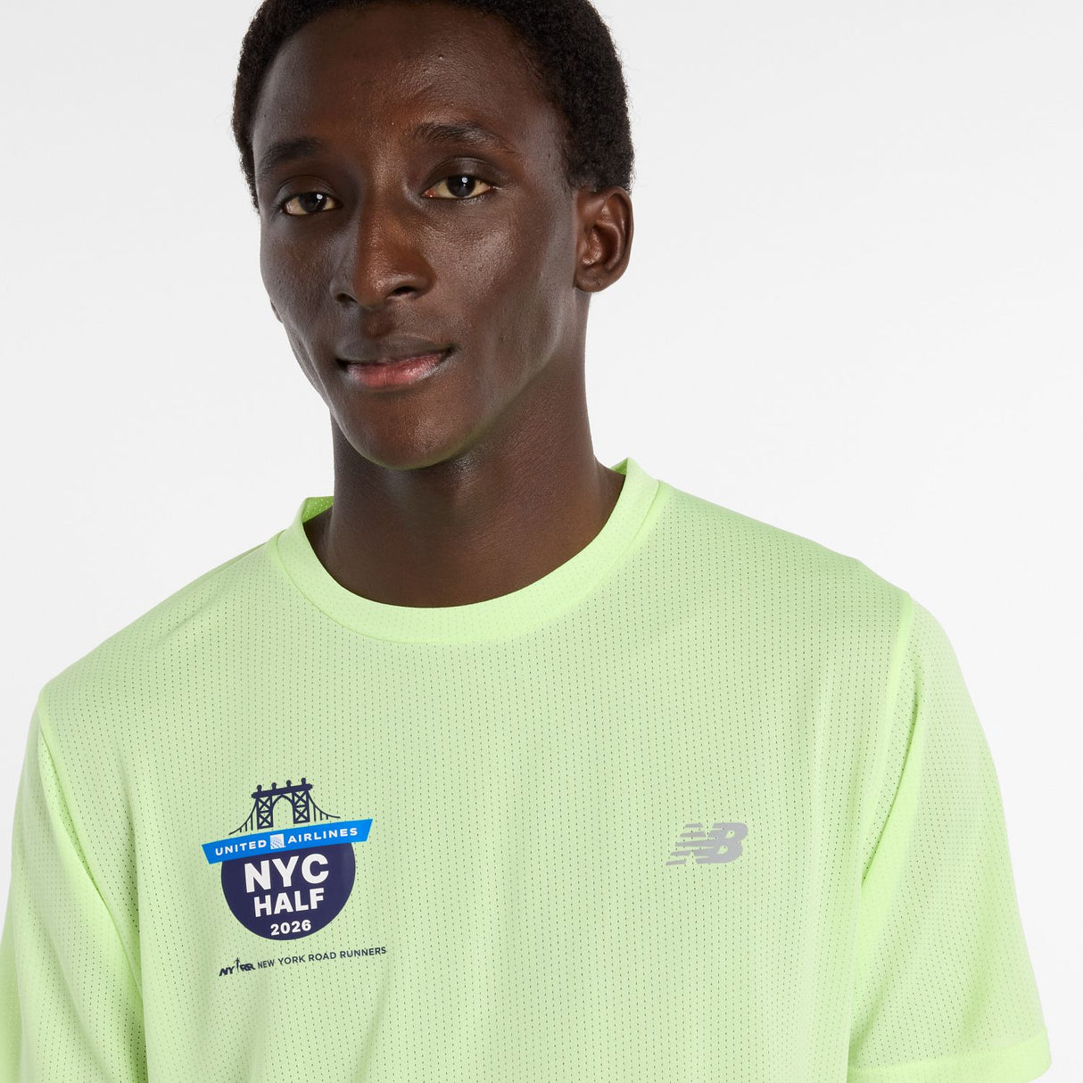 New Balance Men's United Airlines NYC Half RC Essential T-Shirt-5