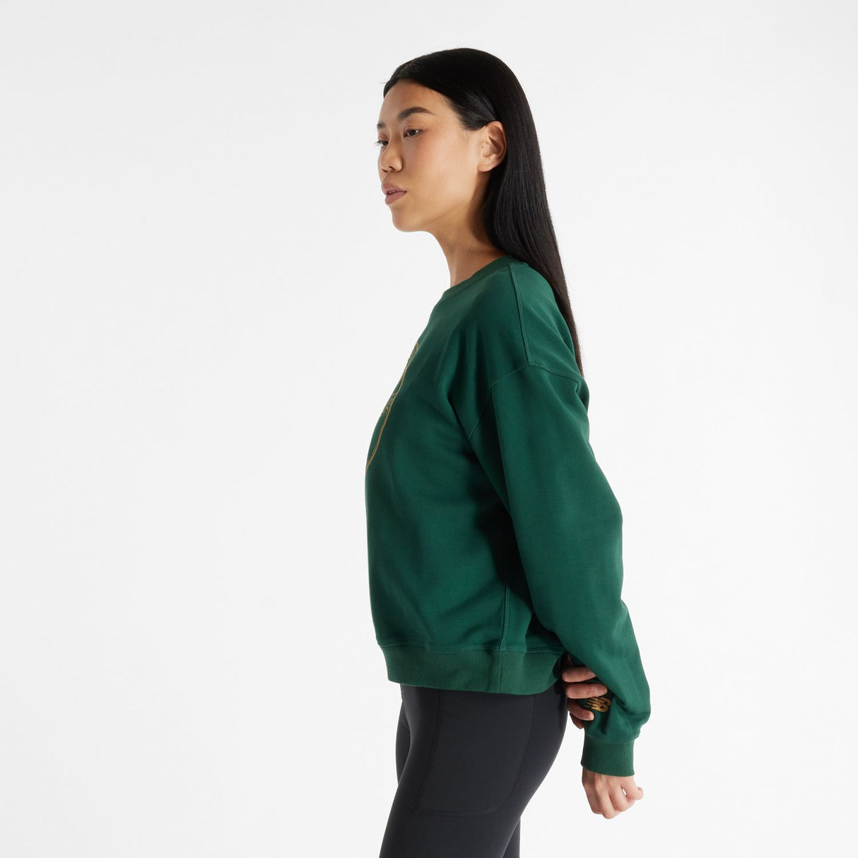 New Balance Women's Athletics French Terry Crest Crew-2