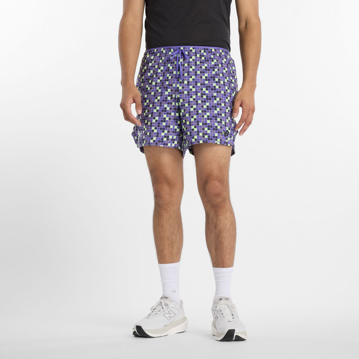 New Balance Men's United Airlines NYC Half Printed RC Essential Run Shorts 5-2
