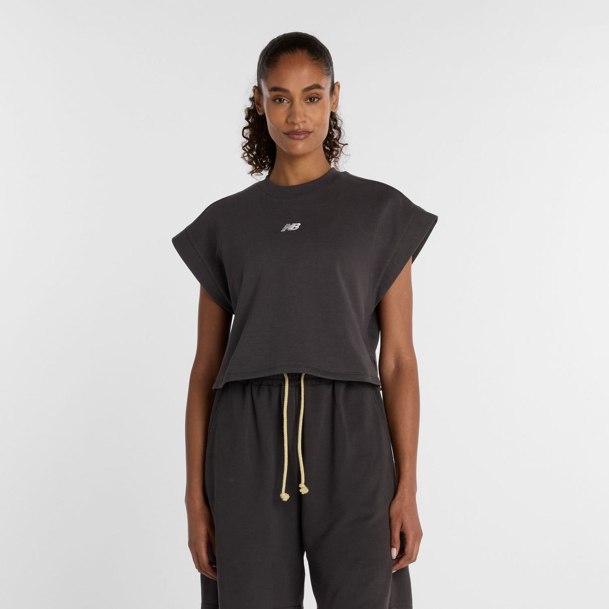 New Balance Women's French Terry T-Shirt-1