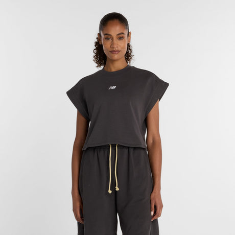 New Balance Women's French Terry T-Shirt-1