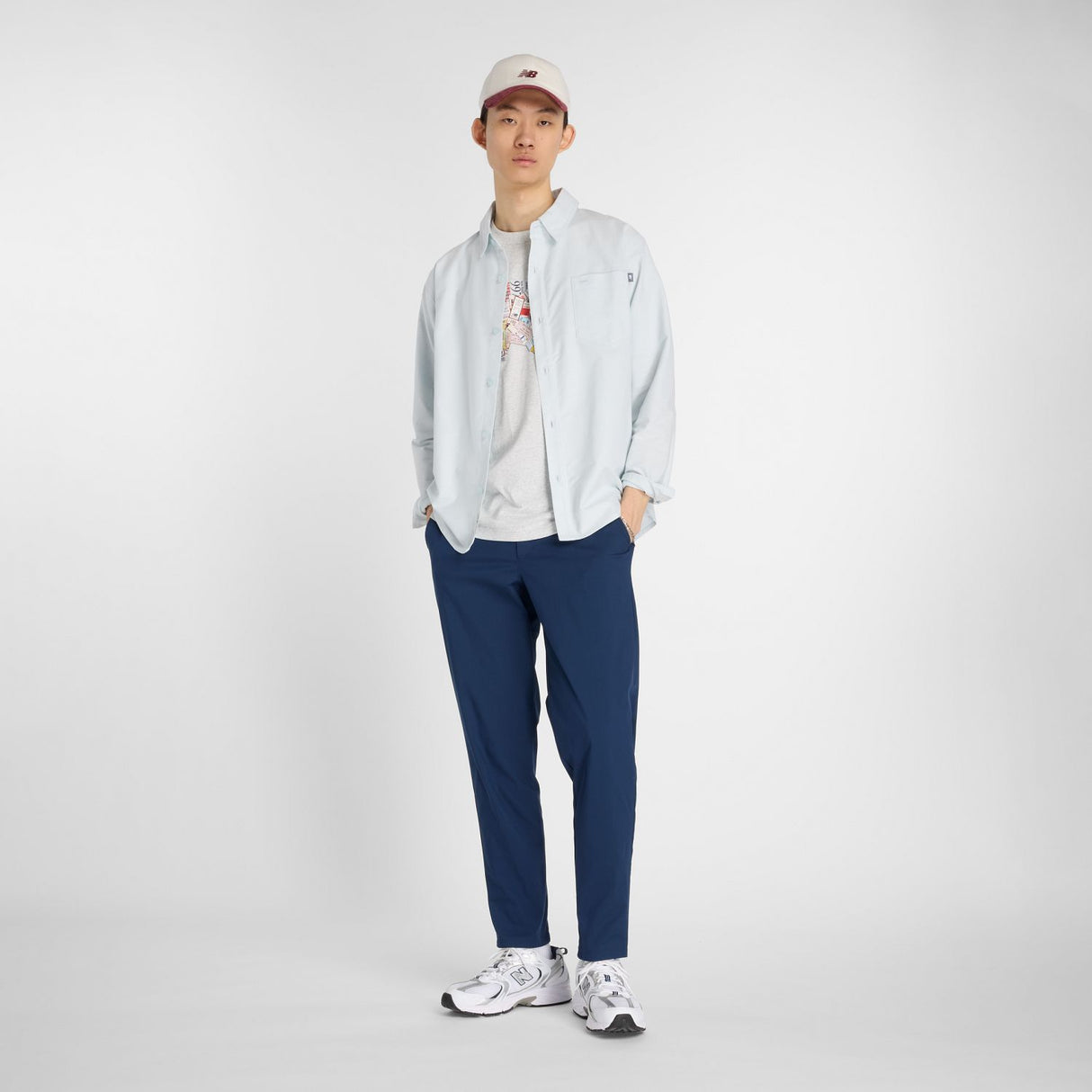 New Balance Men's Oxford Shirt-1