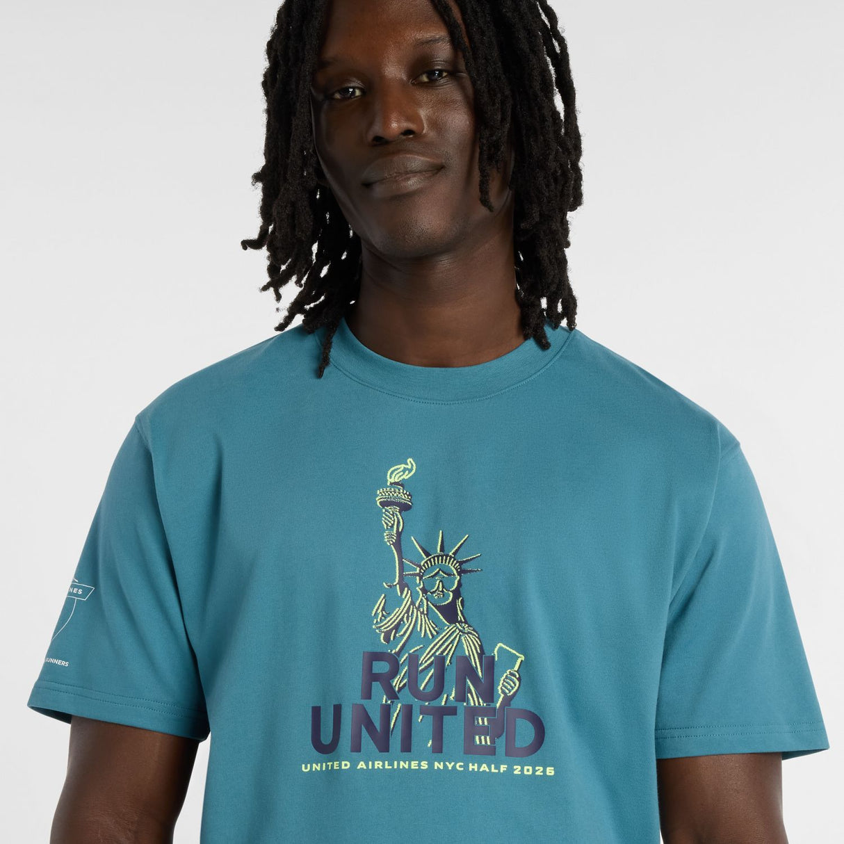New Balance Men's United Airlines NYC Half Graphic T-Shirt - Liberty-4
