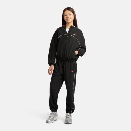 New Balance Girls' Contrast Piping Track Jacket-2