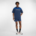 New Balance Men's NYC Marathon Reimagined Fleece Graphic Short Sleeve Hoodie-1