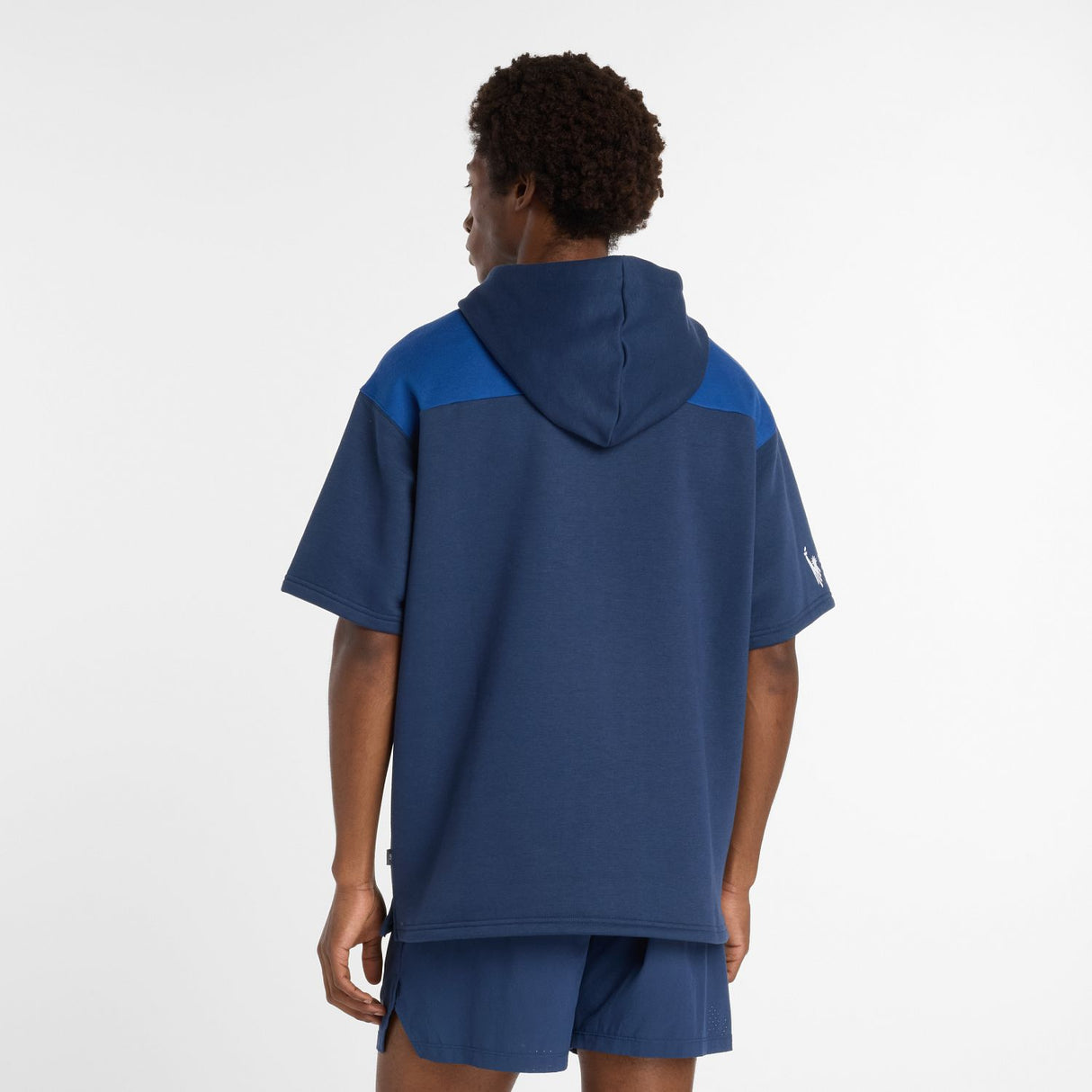 New Balance Men's NYC Marathon Reimagined Fleece Graphic Short Sleeve Hoodie-4