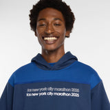 New Balance Men's NYC Marathon Reimagined Fleece Graphic Short Sleeve Hoodie-5