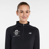 New Balance Women's United Airlines NYC Half RC Essential Heat Grid 1/2 Zip-4