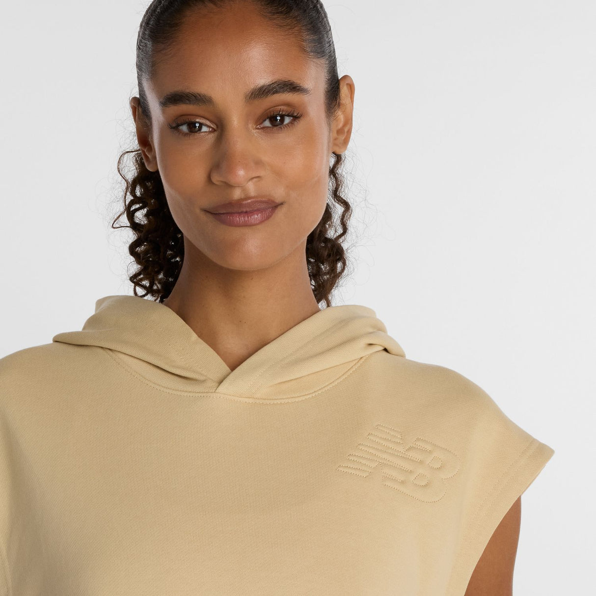 New Balance Women's Embossed Sleeveless Hoodie-4