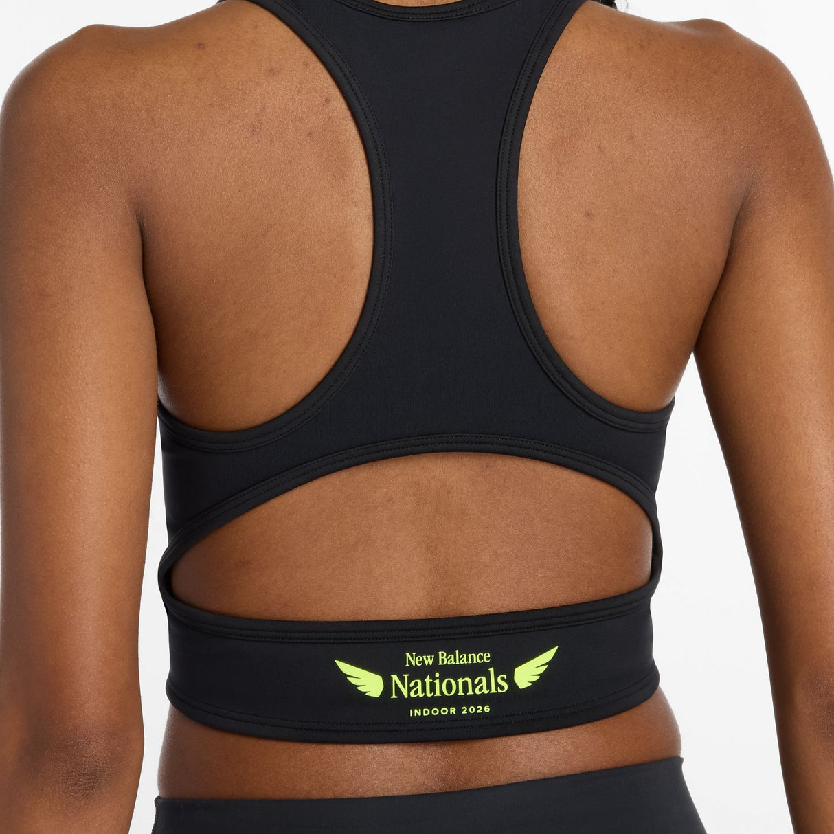 New Balance Women's Nationals Indoor Fast Days Fitted Crop Tank-6