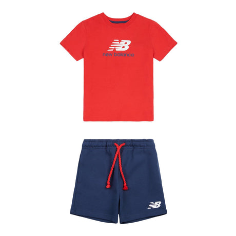 New Balance Boys' Colourblock Jersey Tee & Shorts Set-1