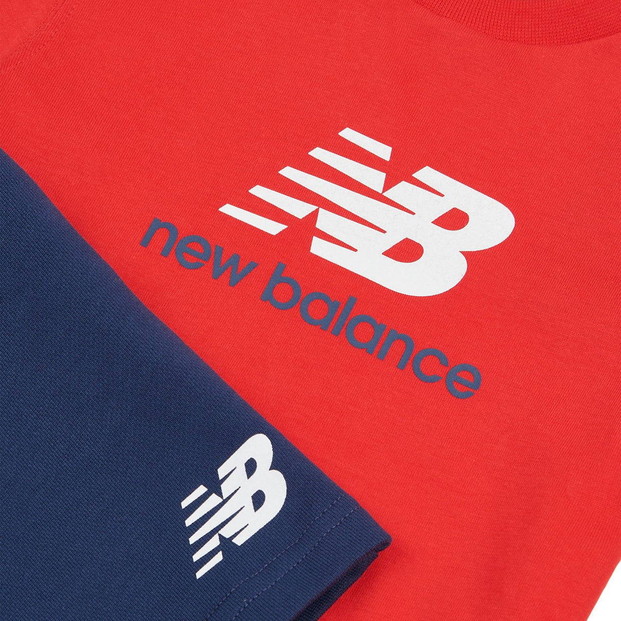 New Balance Boys' Colourblock Jersey Tee & Shorts Set-3