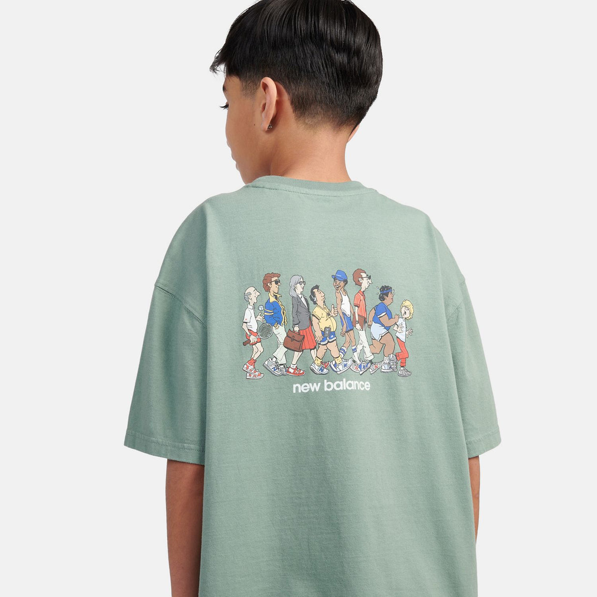 New Balance Boys' Back Graphic Queue T-Shirt-5