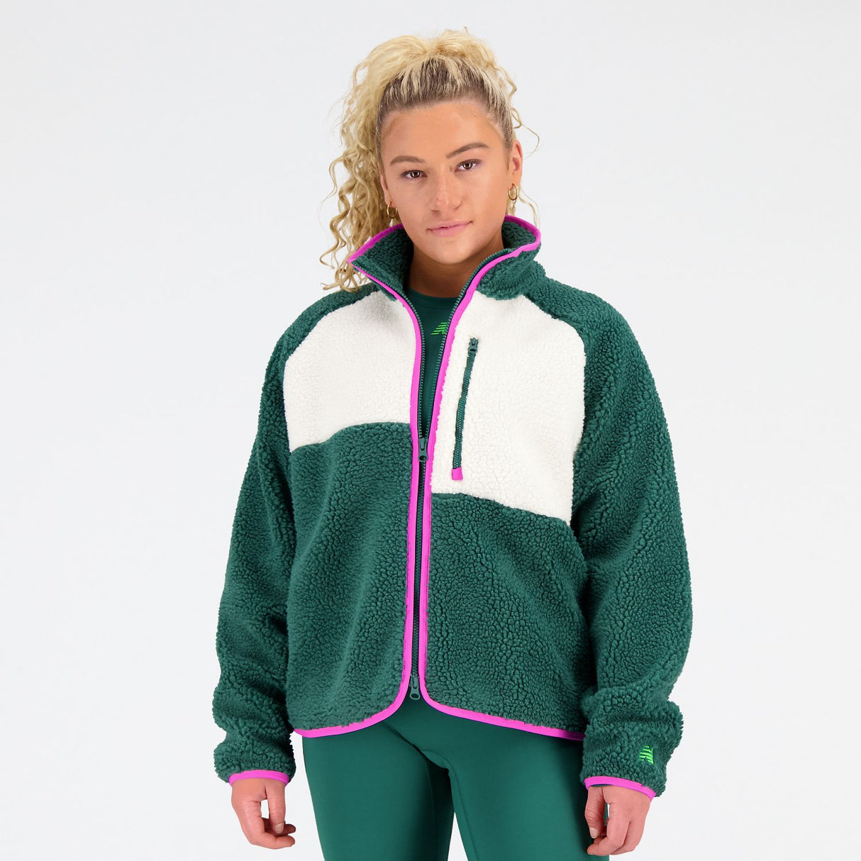 New Balance Women's Fleece Full Zip-1