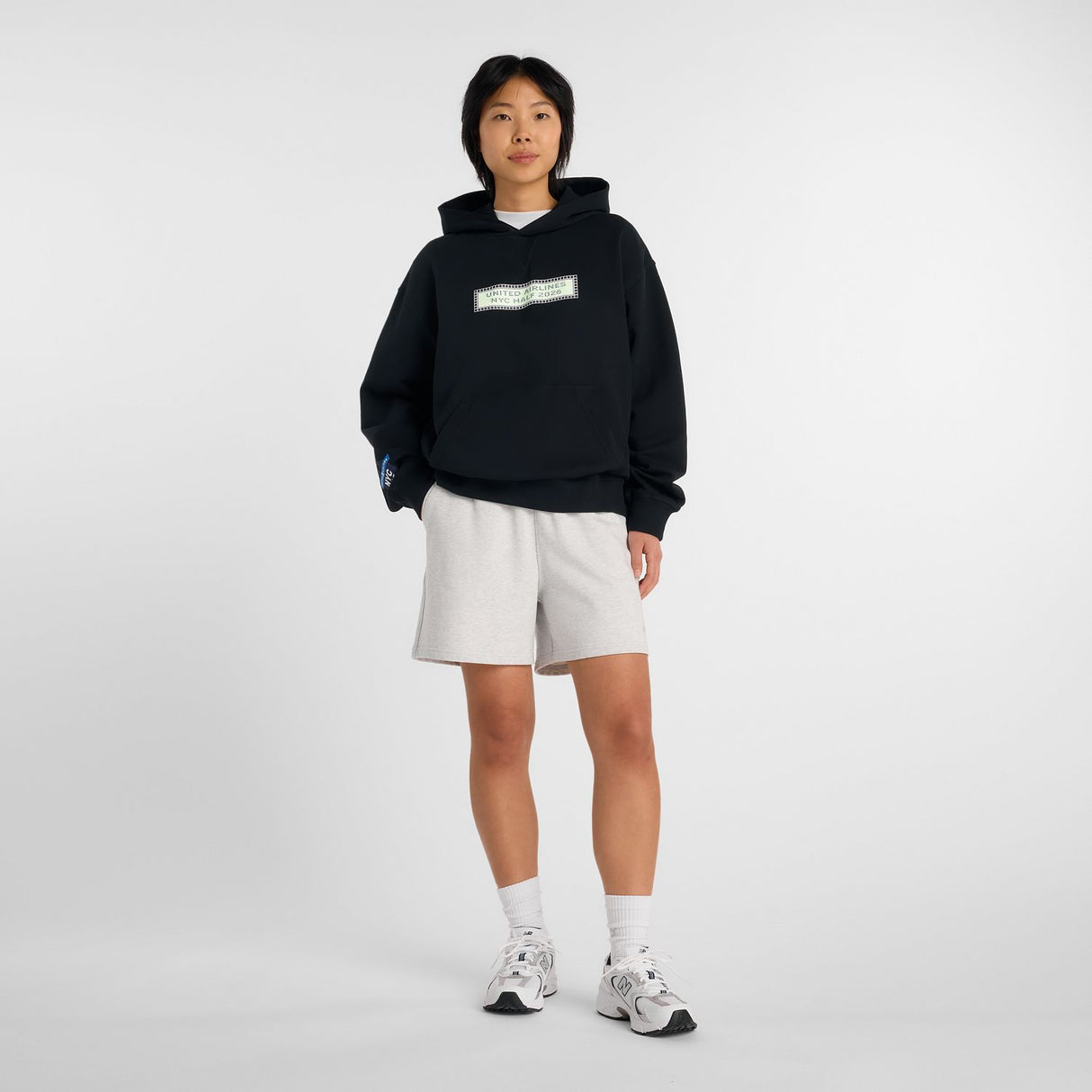 New Balance Women's United Airlines NYC Half Graphic Athletics Hoodie-8