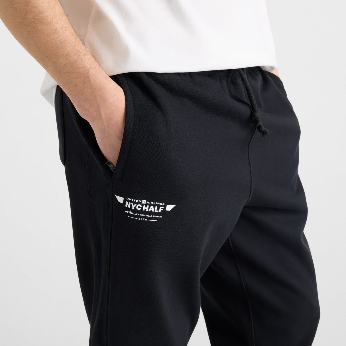 New Balance Men's United Airlines NYC Half Athletics French Terry Joggers-4