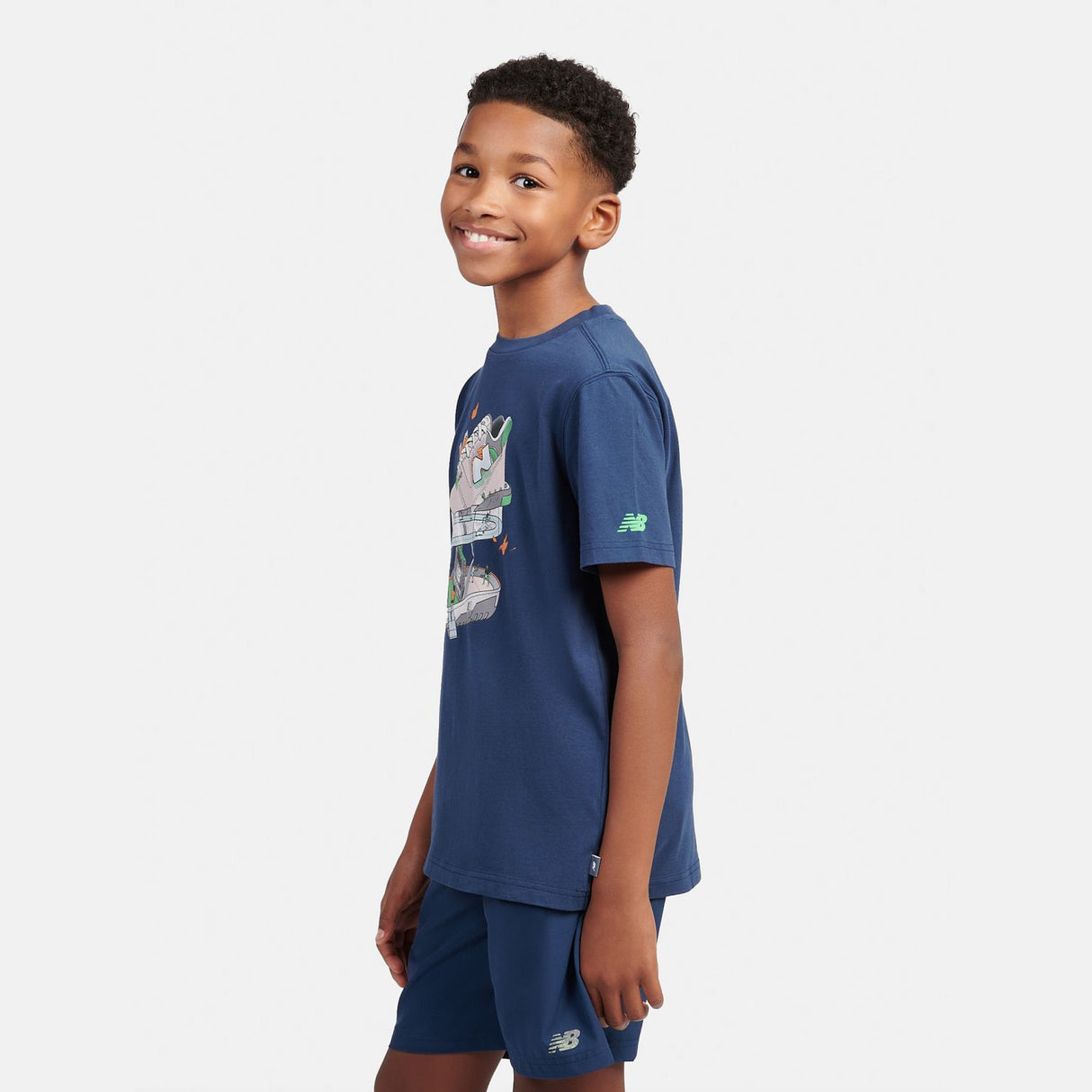 New Balance Boys' Fitness Centre Illustrated Graphic T-Shirt-7
