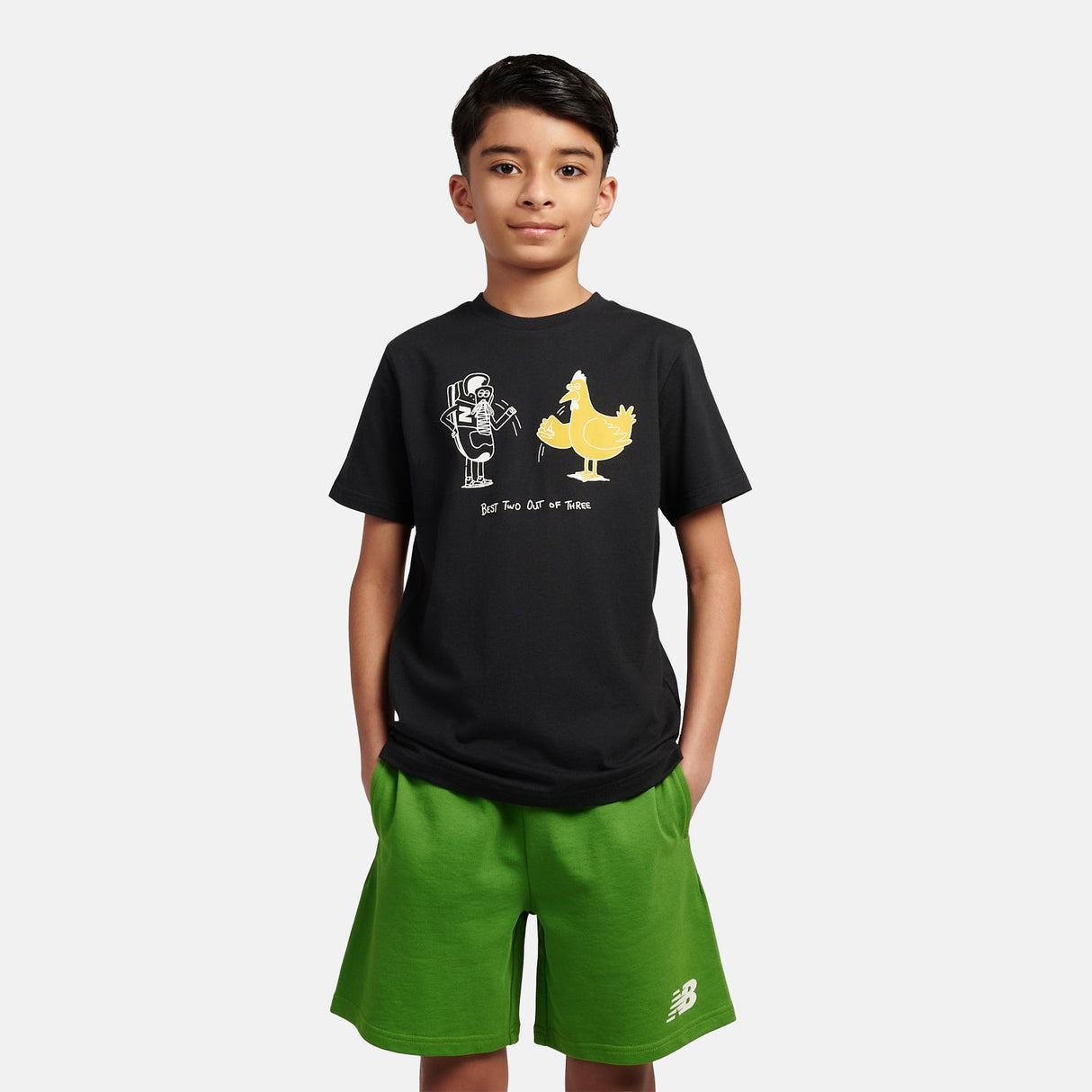 New Balance Boys' Chicken or Newbie Graphic T-Shirt-5
