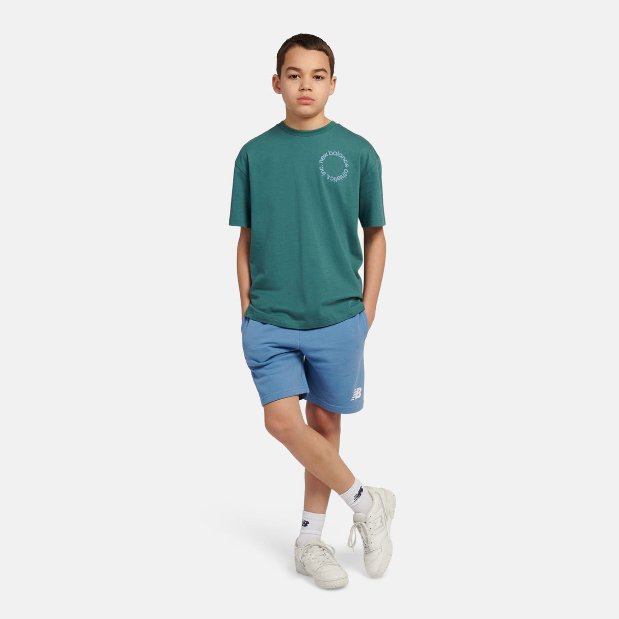 New Balance Boys' Circular Logo Graphic T-Shirt-5