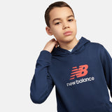 New Balance Boys' French Terry Stacked Logo Hoodie-4