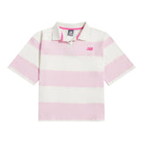 New Balance Girls' Striped Rugby Polo-1