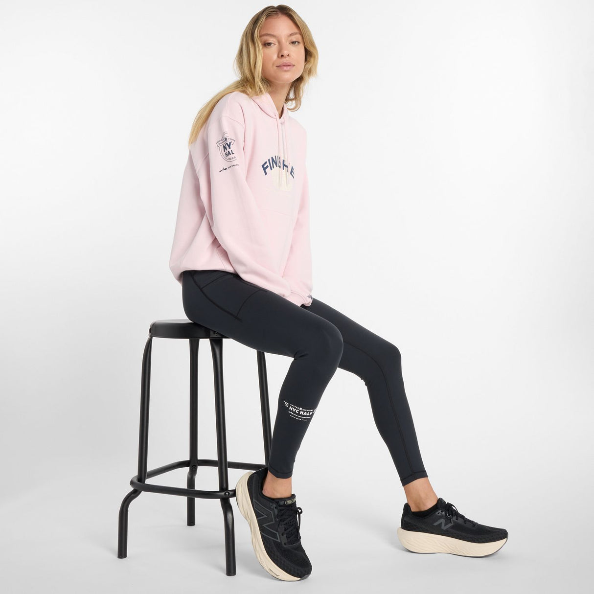 New Balance Women's United Airlines NYC Half NB Sleek Pocket Leggings-2