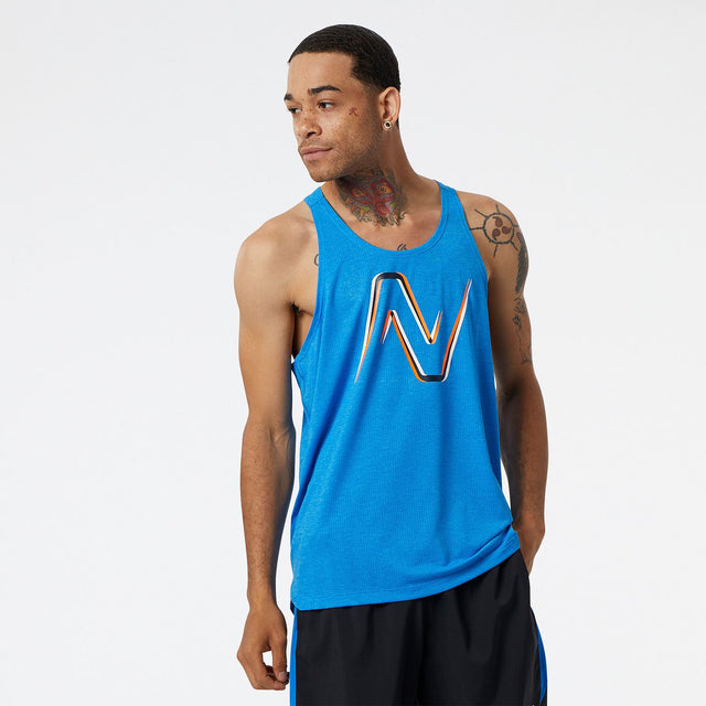 New Balance Men's Graphic Impact Run Singlet-1