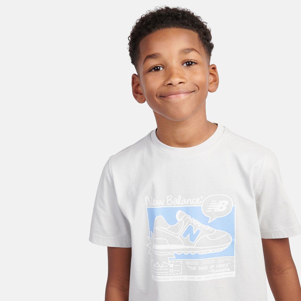 New Balance Boys' Sneaker Poster Graphic T-Shirt-4