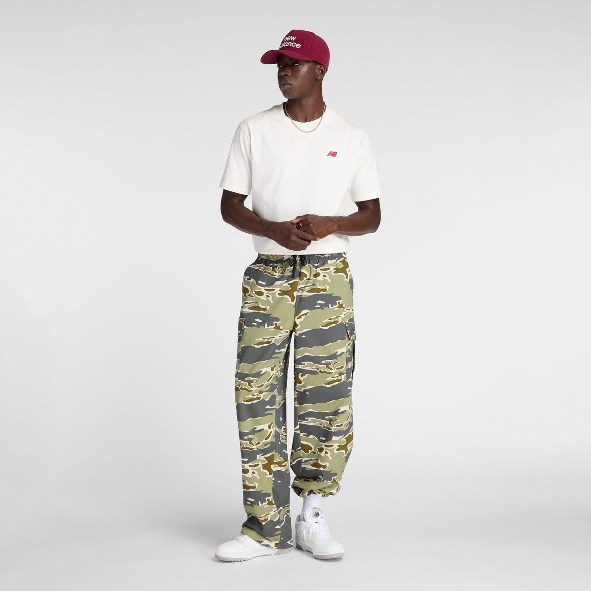 New Balance Men's Cotton Twill Printed Cargo Pants-1